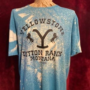 Custom bleached Yellowstone t shirt